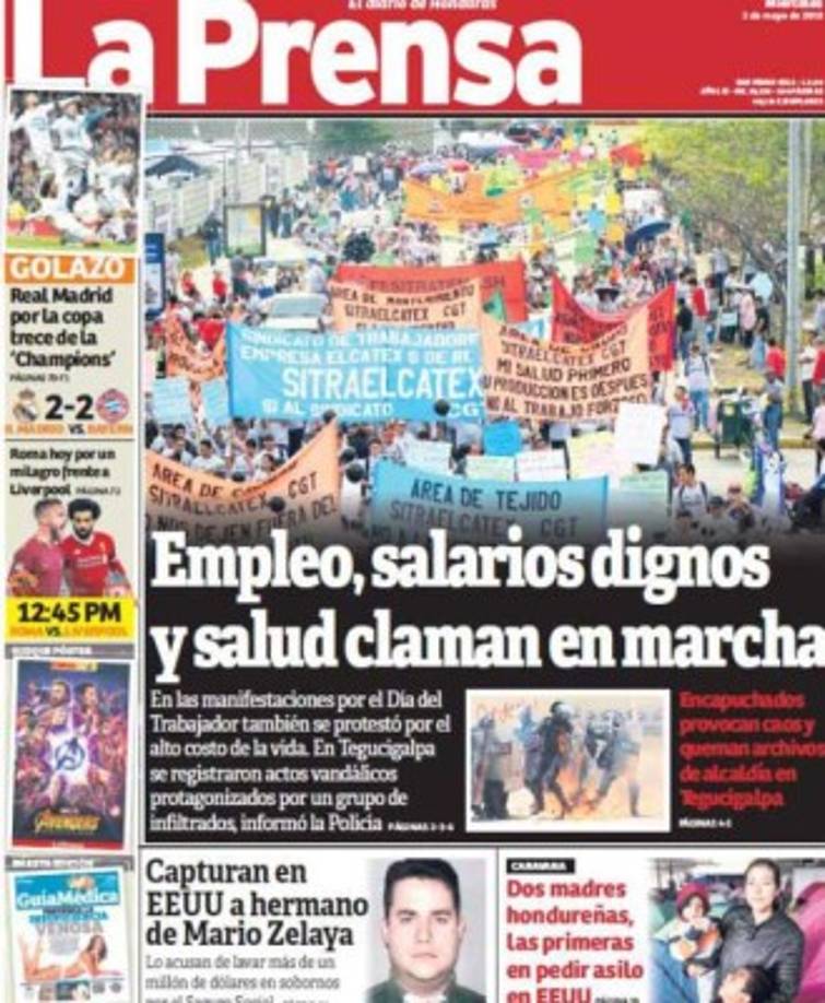 Diario LA PRENSA de Honduras.