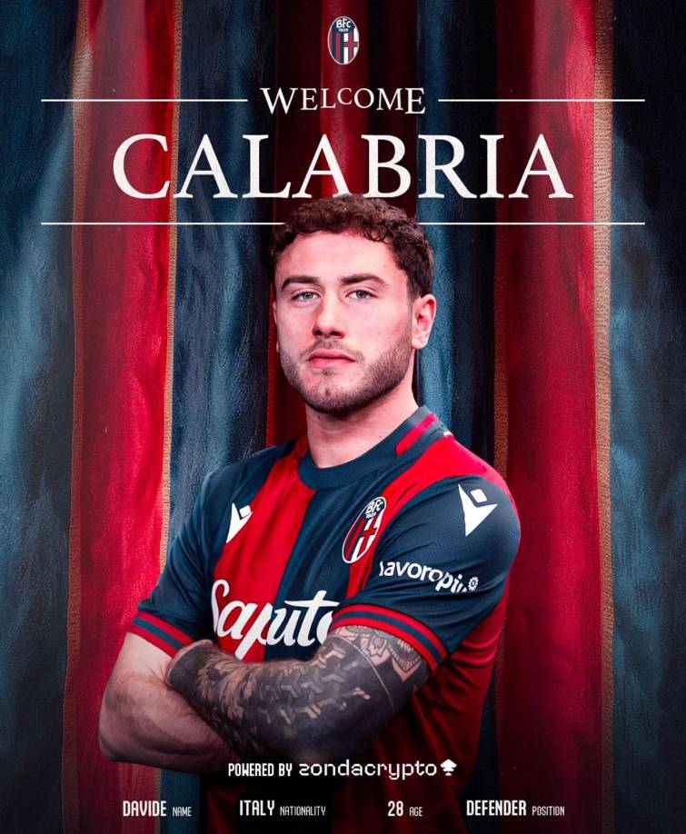 Pocos días después de salir del AC Milan por pelearse con su entrenador Sergio Conceiçao, el defensa italiano de 28 años Davide Calabria ha sido anunciado como nuevo fichaje del Bolonia hasta el final de la temporada.