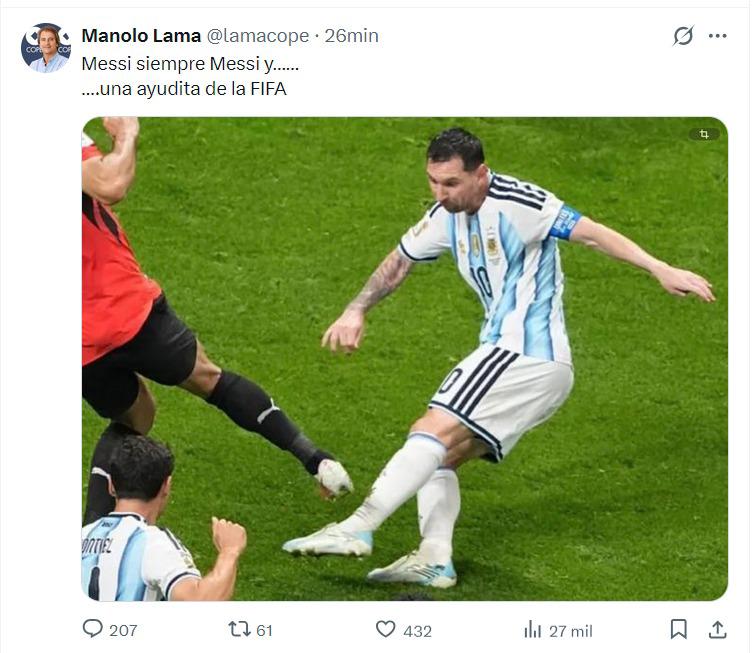 Señalan otro robo de Argentina y polémica tras remontada a Egipto: Ayudita