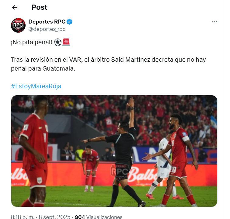 Indignación contra Said Martínez tras polémica en el Panamá vs Guatemala