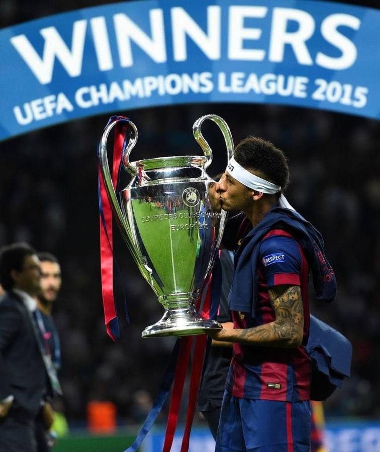 Neymar fue clave para la conquista de la última Champions League que ganó el FC Barcelona en la temporada 2014-15.