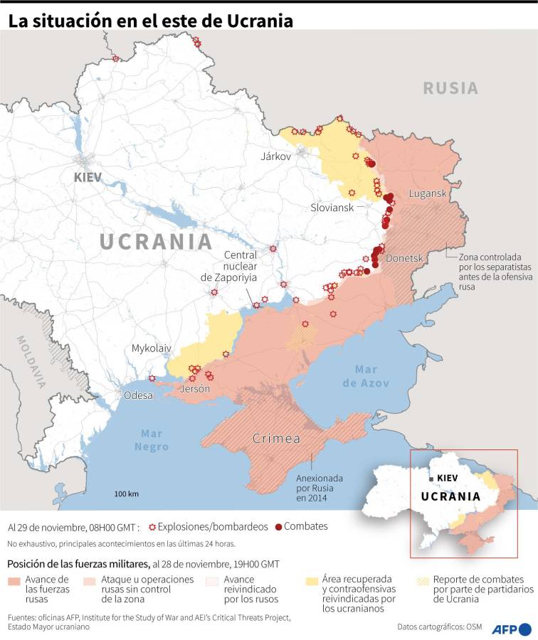 Ucrania pide a países de la OTAN que aceleren ayuda ante llegada del invierno