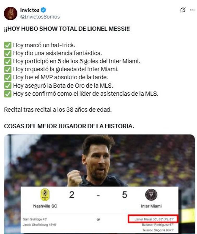 Messi marca hat-trick, el premio que aseguró y el error de Andy Najar