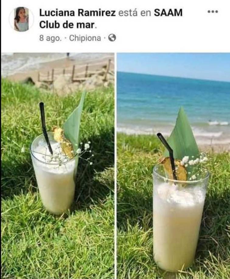 En uno de los viajes de Luciana a Chipiona España.