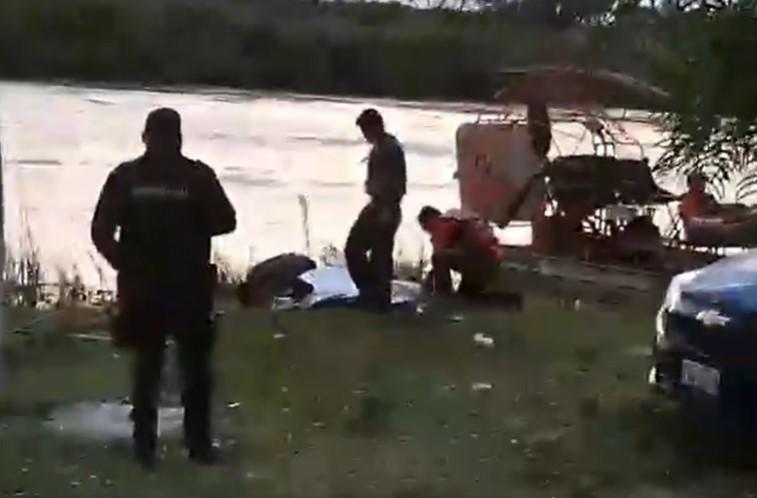 Hondureño se ahoga frente a su hijo en el Río Bravo