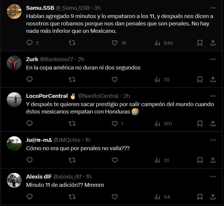 Algunos comentarios de los argentinos respecto a la polémica clasificación de México a la Copa América 2024.