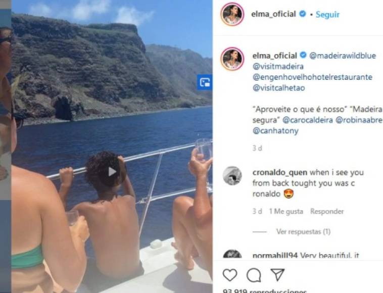 Resulta que el reciente fin de semana Elma Aveiro disfutó del mar junto al hijo de Cristiano Ronaldo y publicó un video en donde se ve al pequeño conduciendo una moto acuática por las costas de Paul do Mar, un pequeño pueblo al sur de Madeira.