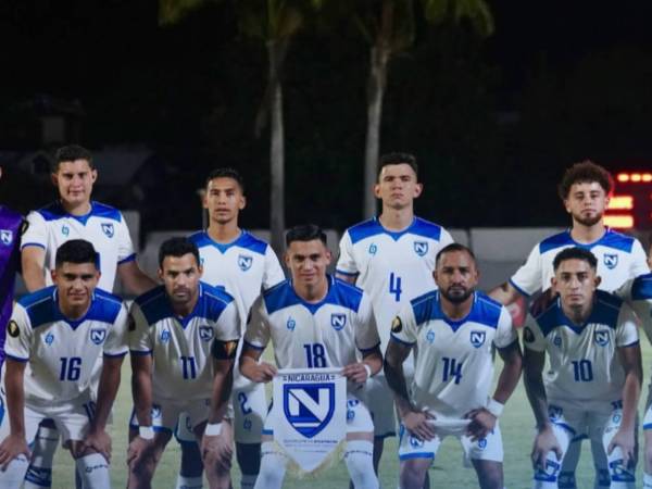 El 11 titular de Nicaragua que cayó ante Guadalupe por la ida del preliminar rumbo a la Copa Oro 2025.