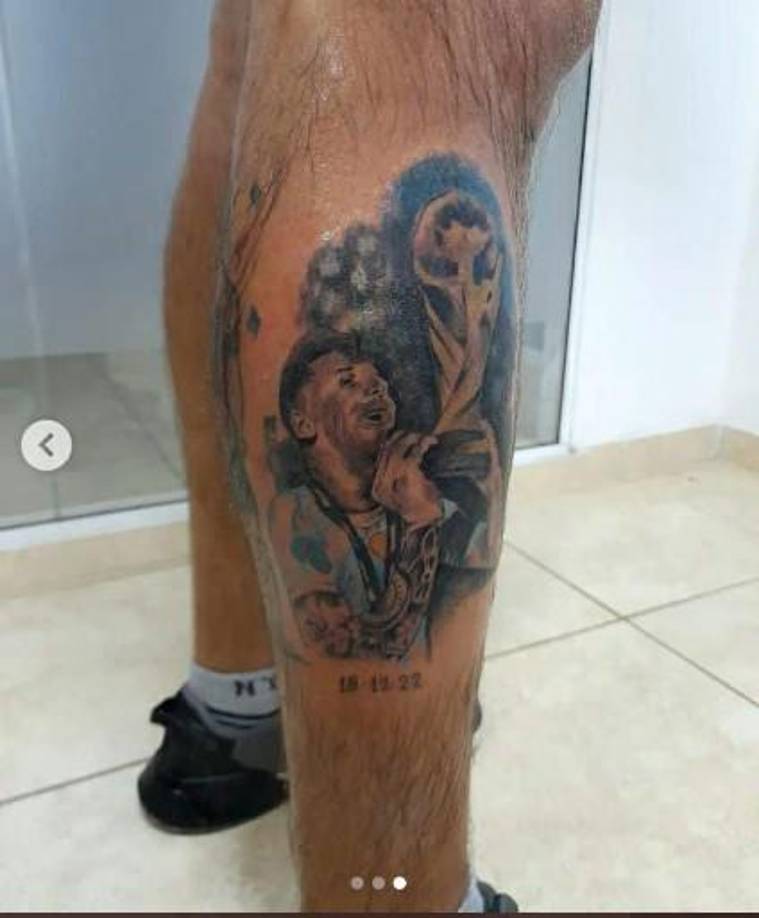 Los tatuajes más chistosos de Messi tras ganar el Mundial
