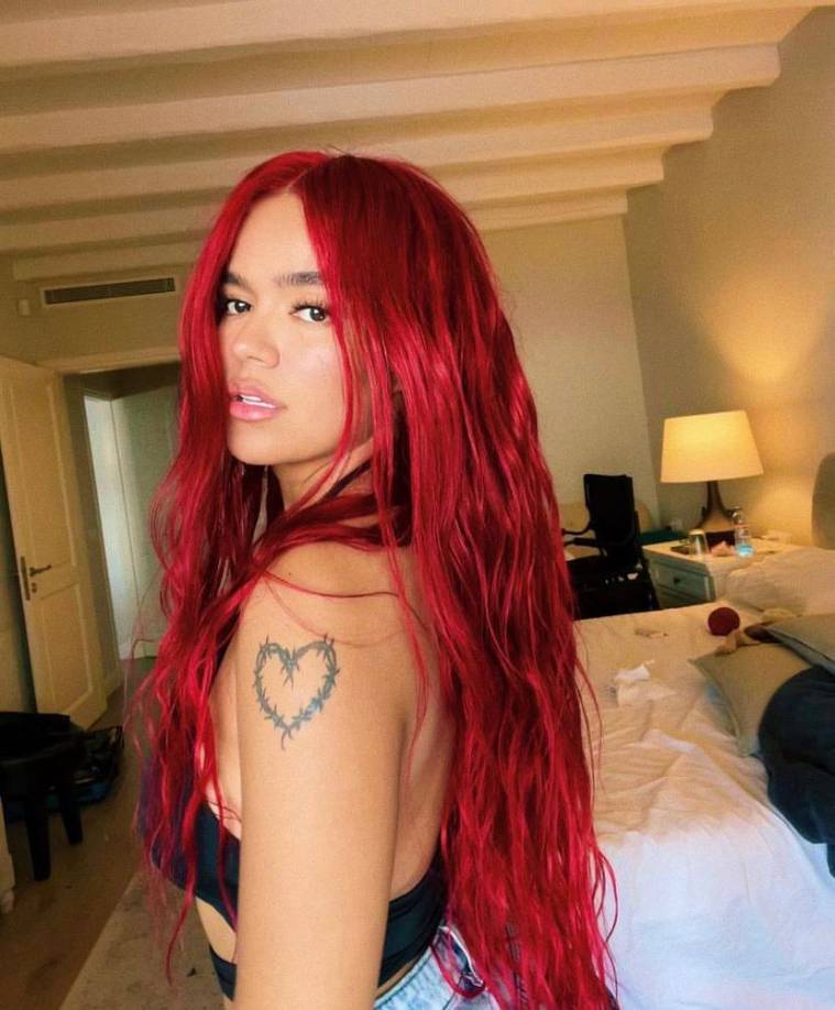 Luego pasó a un rojo intenso.