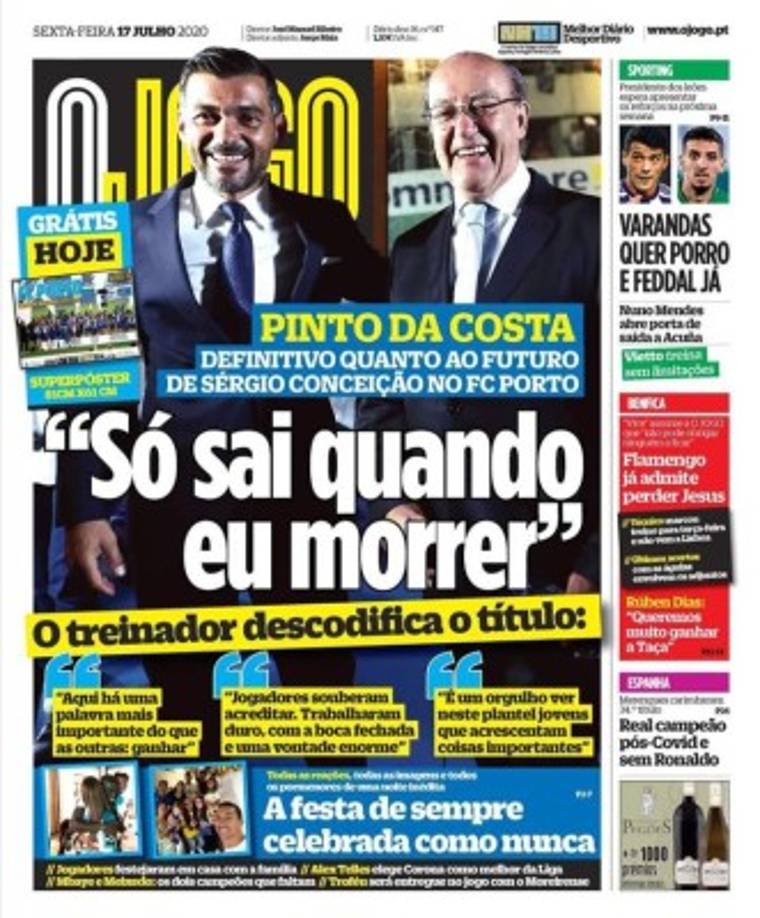 O Jogo de Portugal - 'Real campeón post-Covid y sin Cristiano Ronaldo'.