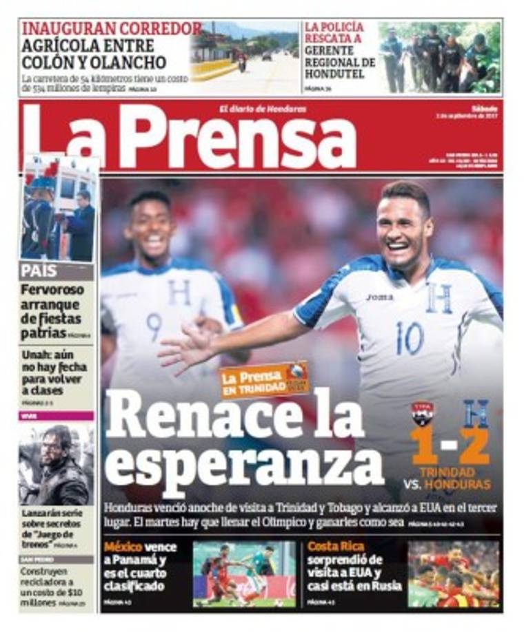 Diario LA PRENSA de Honduras.