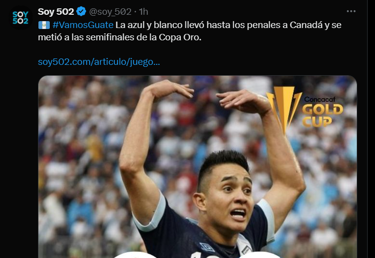 Así reaccionó la prensa a la victoria de Guatemala sobre Canadá en Copa Oro
