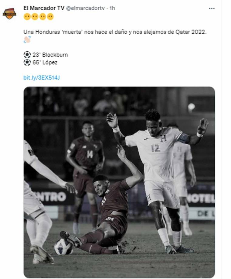 El Marcador TV de Panamá - “Una Honduras ‘muerta’ nos hace el daño y nos alejamos de Qatar 2022”.