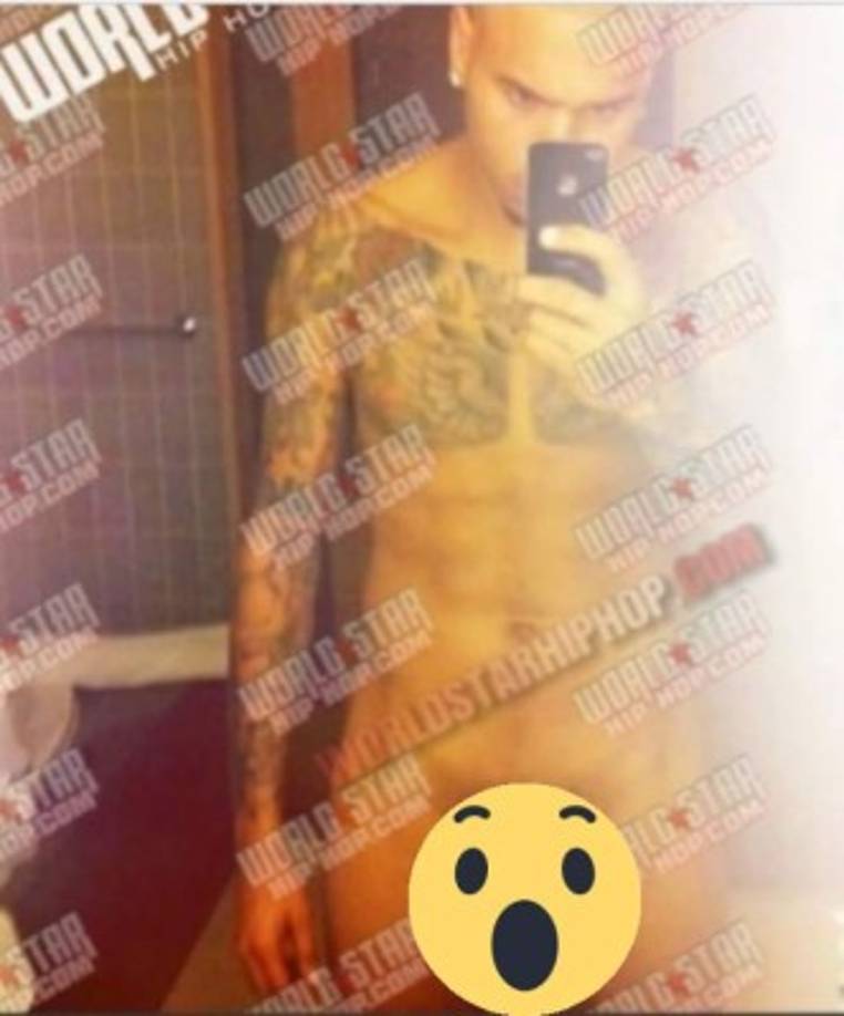El cantante Chris Brown conocido mundialmente por haber golpeado a Rihanna ha protagonizado desde entonces una serie de escándalos entre ellos una serie de fotos donde aparece completamente desnudo.