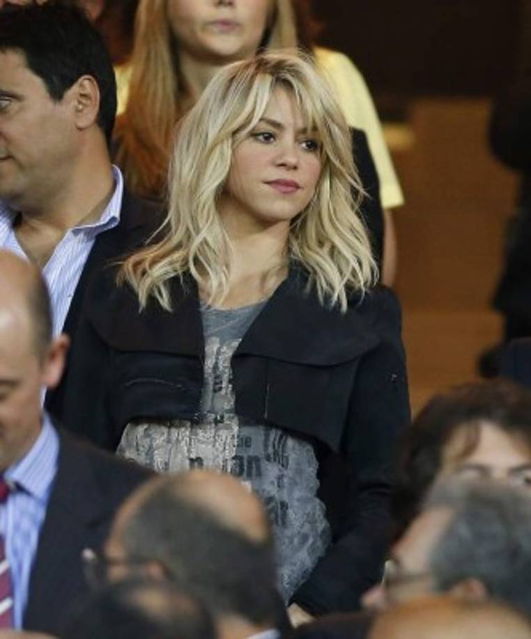 Tras más de un año de relación en esta imagen Shakira se muestra embarazada de su primer hijo Milan.