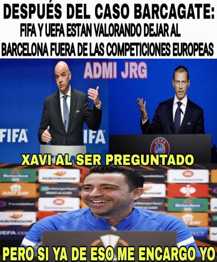 ¡Otro fracaso! Memes destrozan al Barça tras caer eliminado