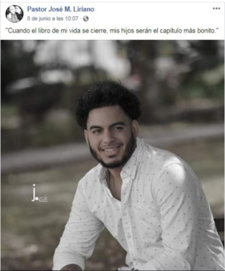 En un mensaje de Facebook indicó que 'cuando el libro de mi vida se cierra, mis hijos serán el capítulo más bonito'. Haciendo relación en la separación y divorcio de la pastora Yesenia Then.