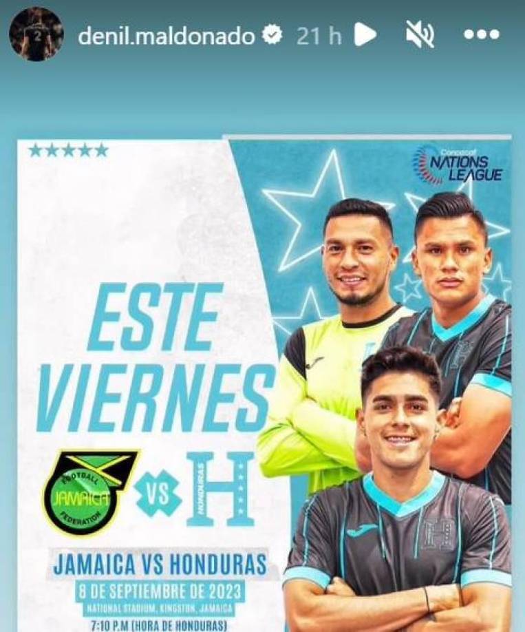 El zaguero Denil Maldonado compartió esta imagen en donde aparece con Marlon Licona y Luis Palma.