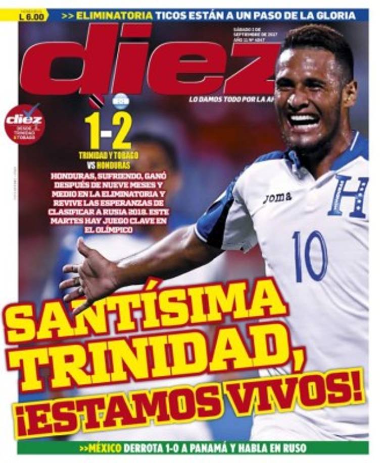 Diario Diez de Honduras.