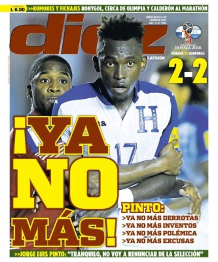 Diario Diez de Honduras.