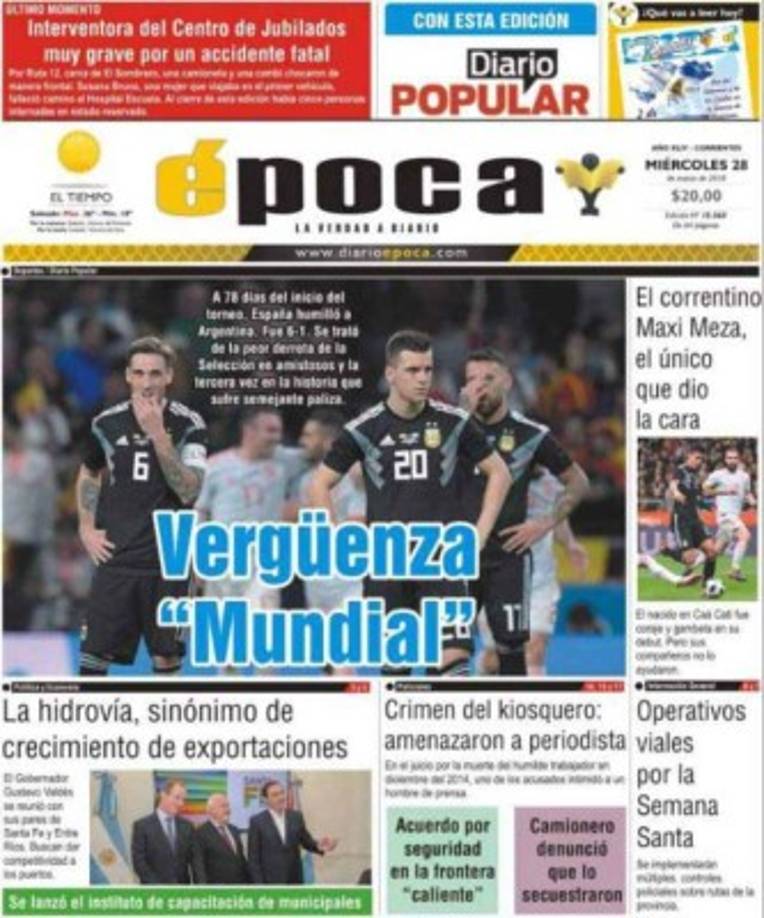 Los argentinos fueron humillados en Madrid al perder 61- ante España sin la presencia de Messi.