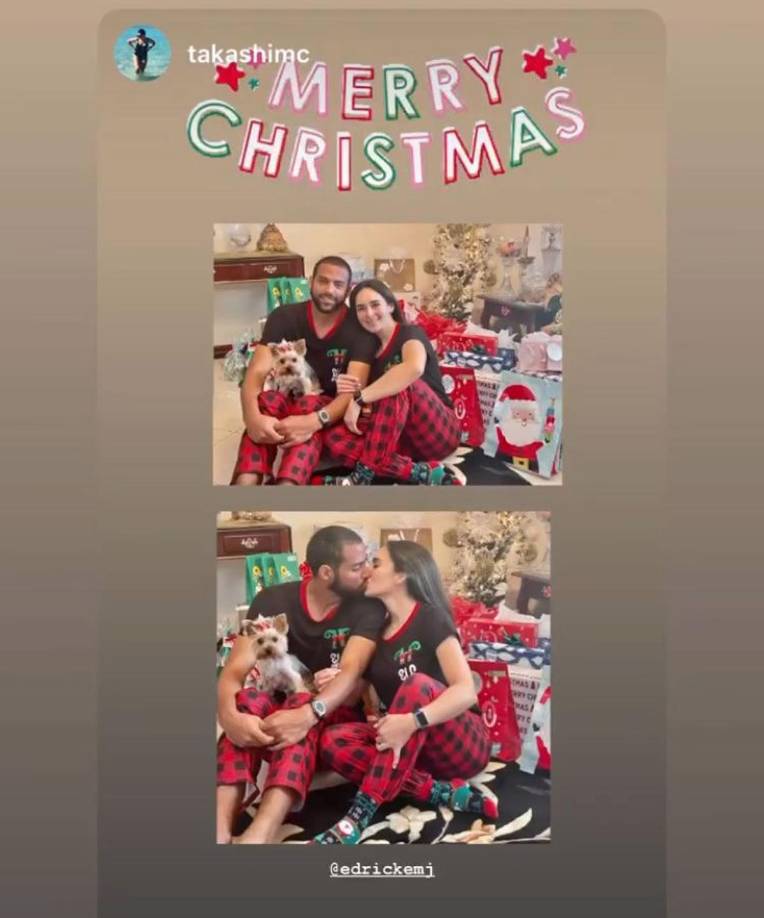 El portero titular del tetracampeón Olimpia, Edrick Menjívar, con su hermosa esposa Takashi McNab.