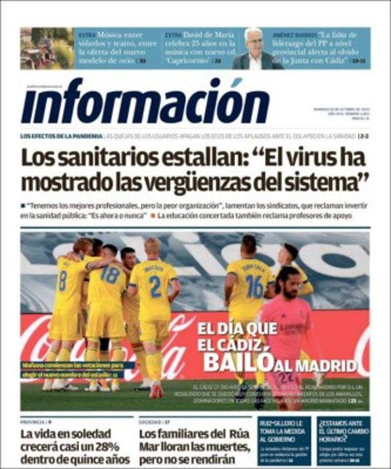 Cádiz dio el batacazo este fin de semana en la Liga de España.