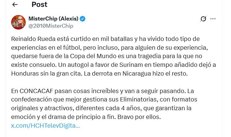 Asombro por llanto de Rueda tras debacle de Honduras; Faitelson causó revuelo