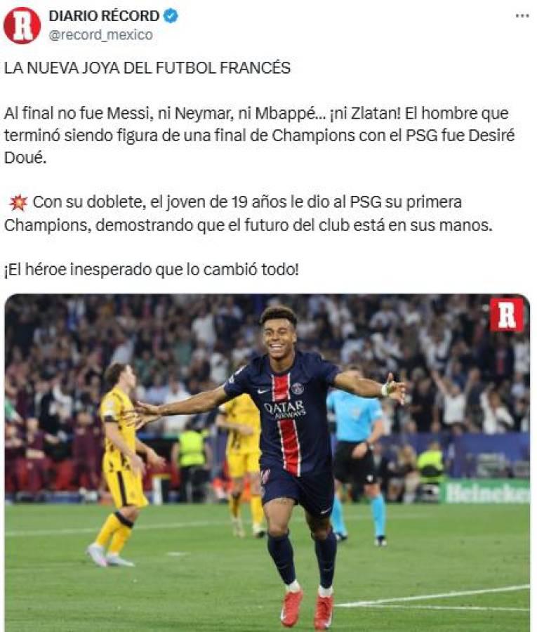 PSG ganó la Champions y la prensa mundial se rinde; Barcelona se pronunció