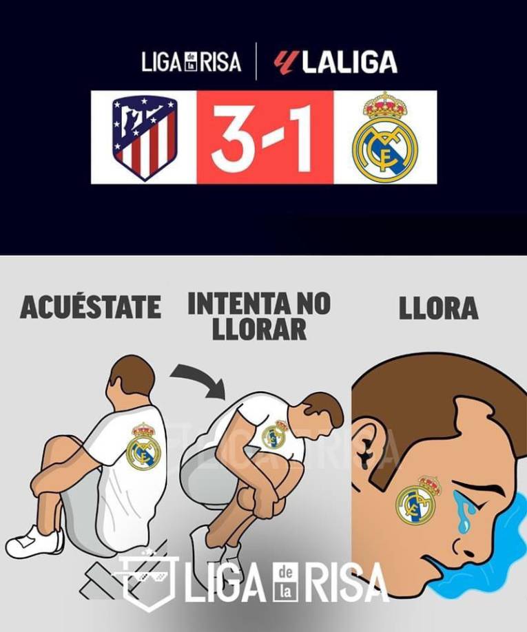 Memes destrozan al Real Madrid tras la dura derrota ante el Atlético