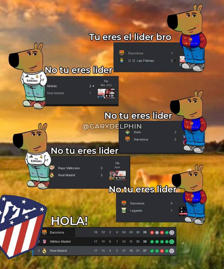 Los memes de la derrota del Barcelona vs Leganés: se ríen Real Madrid y Atlético