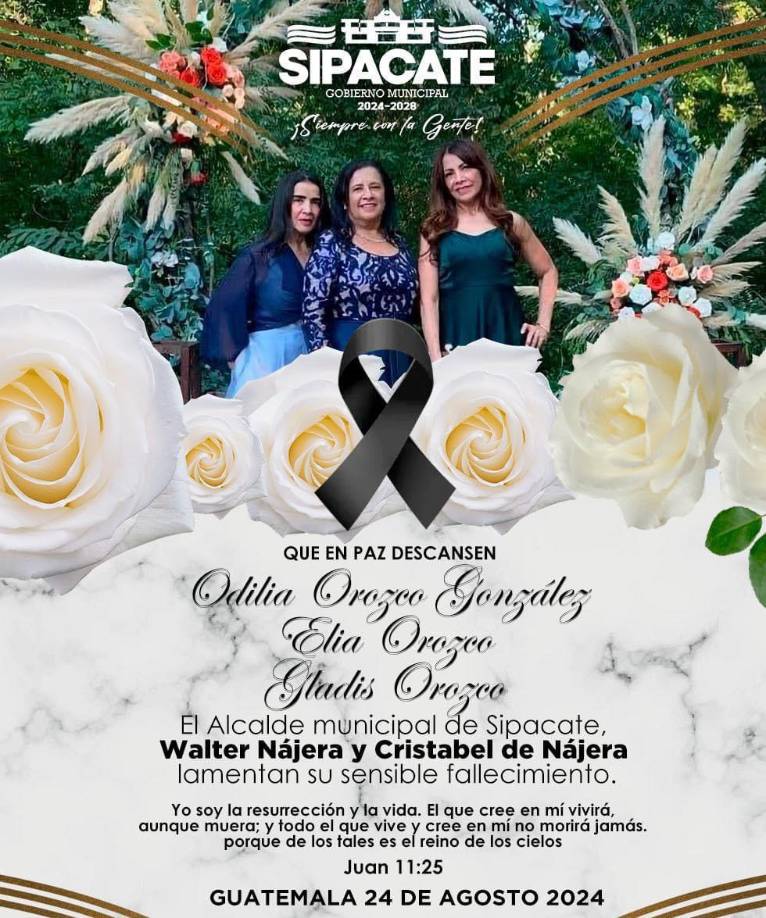 Tras el accidente, usuarios de redes sociales, así como amigos y conocidos, han expresado su pesar por la muerte de las guatemaltecas.