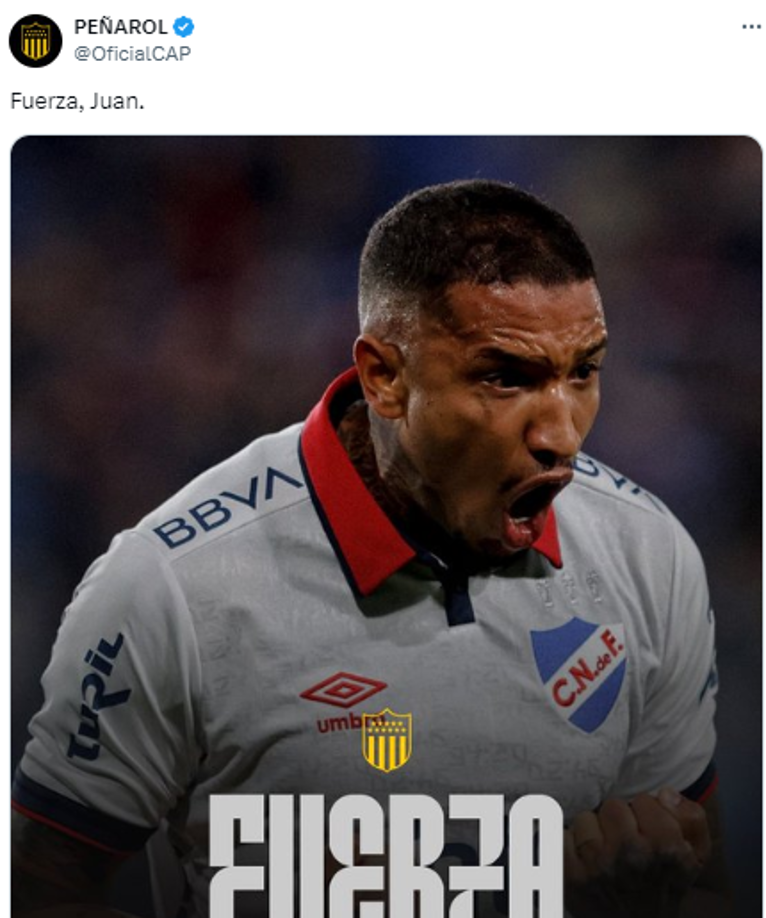 Más tarde en redes sociales, la información fue confirmada poco después por el club Nacional a través de la red social X.