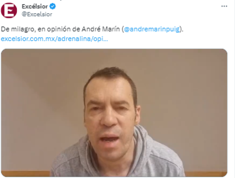 André Marín para Excélsior: “De milagro, el pase de México a la Copa América”.