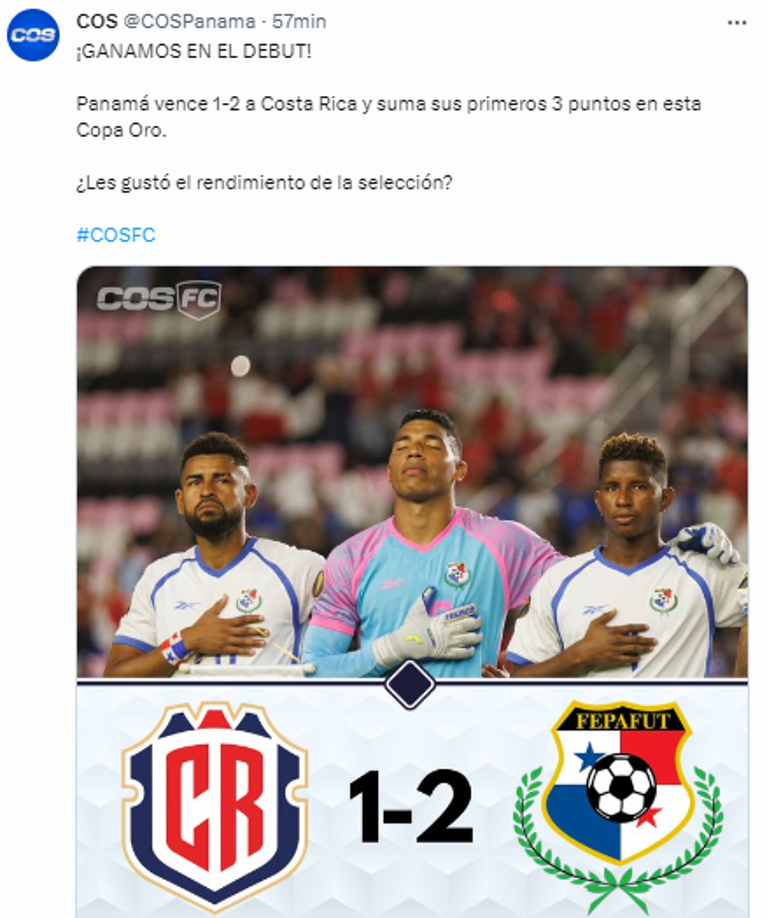 Los medios panameños reaccionaron al triunfo.