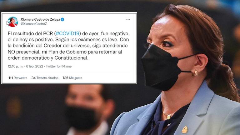 La presidenta de Honduras, Xiomara Castro, en una foto durante la misa de la Virgen de Suyapa.