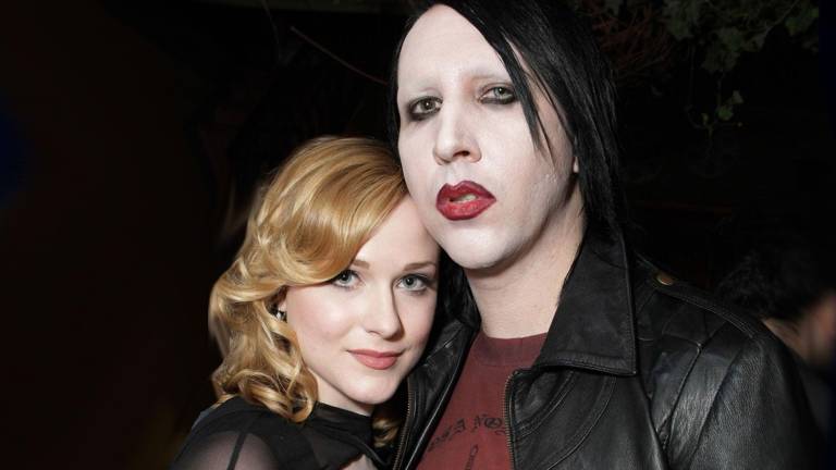 Evan Rachel Wood y Marilyn Manson en una foto de archivo.