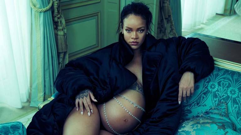 Foto de Rihanna embarazada.