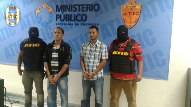 Jorge Alberto Carías y Óscar Alejandro Lagos fueron capturados por agentes de la ATIC.