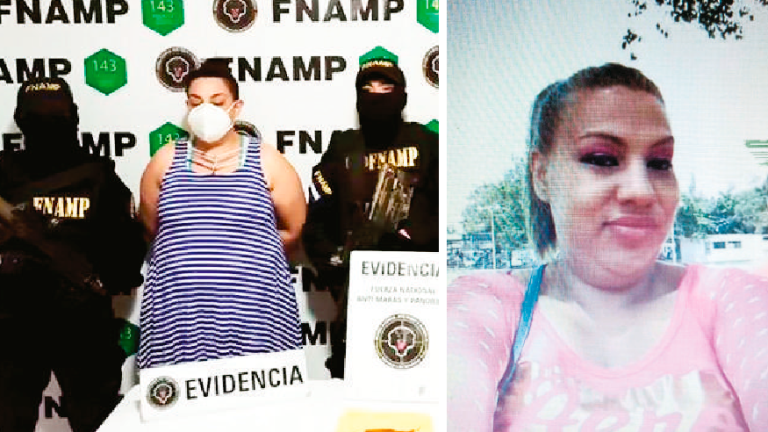 Archivo. Katerine Farieth Reconco Hernández cuando fue detenida el 22 de junio de 2021.