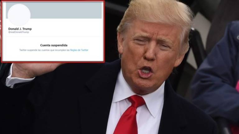 Twitter anunció este viernes que ha suspendido permanentemente la cuenta en la red social del presidente saliente de EE.UU., Donald Trump.