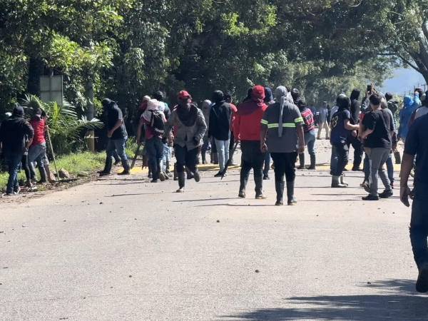 Plataforma Agraria contra campesinos de Tranvío.