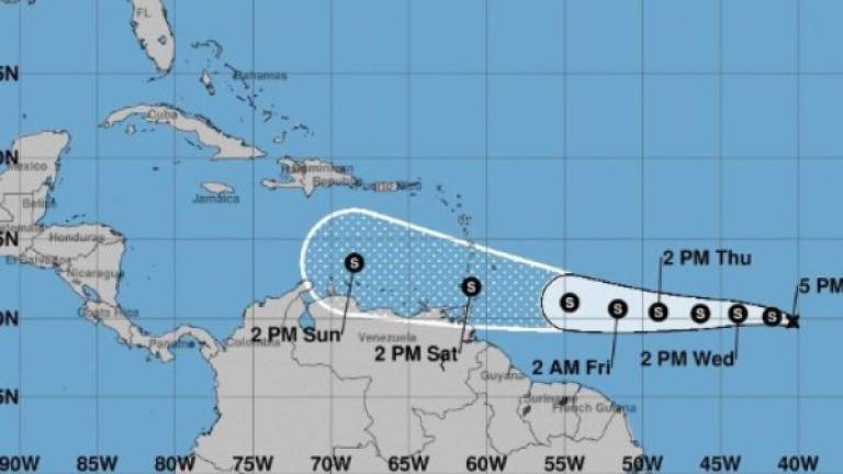 Podría convertirse en la tormenta tropical Gonzalo en el Atlántico.