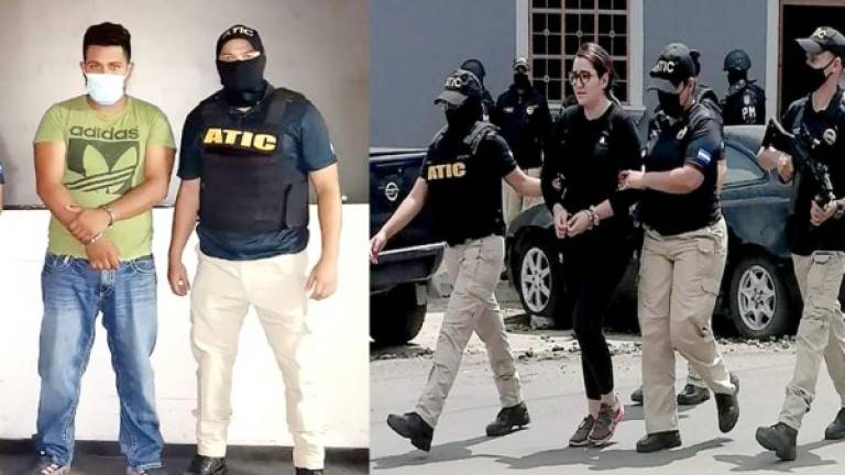 Las capturas de Suyapa Bocanegra y Ronal Edgardo Lagos las ejecutaron en allanamientos en Tegucigalpa y Ocotepeque.