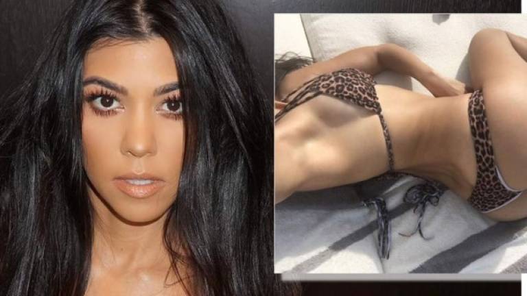 Mientras disfrutaba del sol en su casa de Los Ángeles, la hermana de Kim Kardashian le tomó una selfie a su booty para mostrarlo a sus seguidores de Instagram.