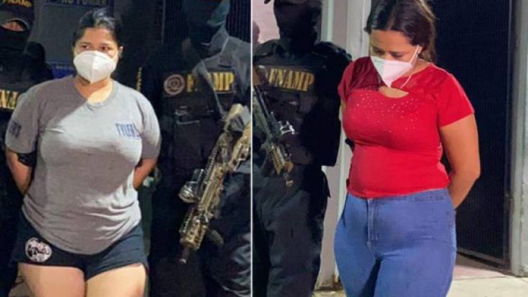 Dos supuestas extorsionadoras fueron capturadas este jueves por agentes de la Fuerza Nacional Anti Maras y Pandillas (FNAMP) en El Progreso, Yoro, y en Choloma, Cortés.