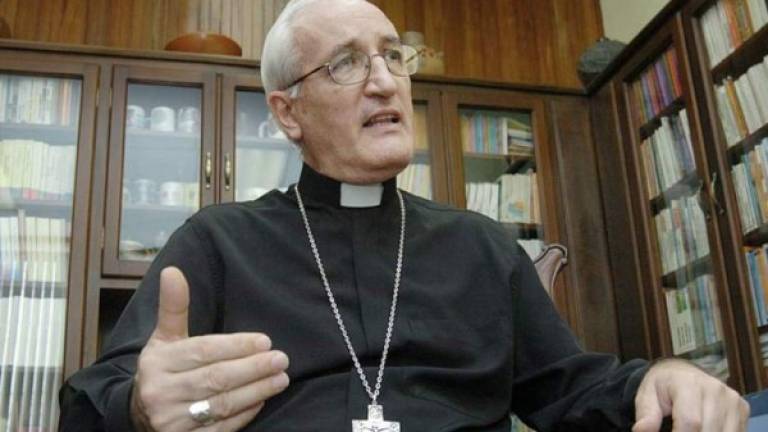 Monseñor Ángel Garachana, obispo de la diócesis de San Pedro Sula.