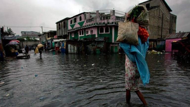 Las fuertes lluvias en Haití ya dejan dolorosas pérdidas. Foto Twitter.