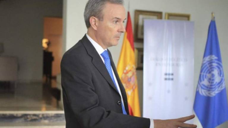 El embajador de España en Tegucigalpa, Guillermo Kirkpatrick.